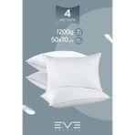 4 Adet Yellow Dream Serisi Fermuarlı Antialerjik Silikon Elyaf Dolgulu Yastık 50X70cm 1200Gr