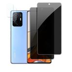 【4 adet】Xiaomi Mi 11T / 11T Pro için görüş koruma folyosu, gizlilik zırhlı koruma camı, [2 x casus önleyici koruyucu cam + 2 x kamera koruması] gözetleme engelleyici folyo, anti spy koruyucu cam