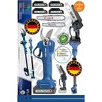 4 Akülü BA01061M V598/21V Şarjlı 15CM Budama Testeresi ve 30MM Bağ Makası Budama Makası , Dal Budama Kesme Bıçkı Makinesi