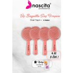 4 Al 3 Öde Nascita Üç Boyutlu Oval Saç Fırçası Pembe, Pamuk Hediyeli
