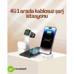 4 Aynı Anda Şarj Edebilen Kablosuz Şarj İstasyonu – Çok Yönlü Pratik Tasarım