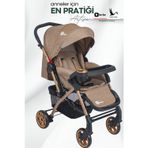 4 Baby Be-be Turnahome Active Çift Yönlü Tam Yatış Pozisyonlu Pratik Katlanır Mama Tablalı Bebek Arabası