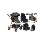 4 Baby Efsane 5'li Set Travel Bebek Arabası Puset Esse Oto koltuğu Beşik Termal Çanta Yağmurluk