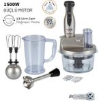 4 Bıçaklı 1500W Güçlü Cam Hazneli Blender ve Doğrayıcı, Mutfak Robotu