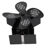 4 Blades Heat Powered Low Noise High Temperature Resistant Fireplace Fan for Home, Upgraded Technology, Faster Speed, Greater Volume, Driven By the Heat Generated By Wood, Coal
