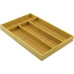 4 Bölmeli Ahşap Bambu Kaşıklık 22.5 x 33.5cm (4887) - Renkli