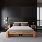 4 Çekmeceli Lotus Atlantik Mdf Set Karyola | Çift Kişilik Yatak Uyumlu, Kolay Kurulum - Beyaz - 140 x 190 cm