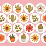 4 cm Yuvarlak Sticker 28 Parça Suya Dayanıklı Waterproof Set 4