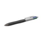4 Colours Grip Pro Tükenmez Kalem 12'li Kutu, Kauçuk Tutacak, 1.0mm Uç, Tek Kalemde Mavi, Kırmızı, Yeşil ve Siyah Renkler - -- - Option-1