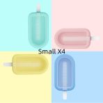 4 Farklı Küçük 4 Adet/takım Popsicle Dıy Dondurma Yapımı Kalıp 2 Boyutlu Eko Silikon Buz Küpü Makineleri Tepsi Kalıp Popsicle Araçları Mutfak Aksesuarları (Yurt Dışından) - Ice Cream Tubs - Renkli
