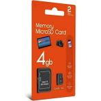 4 GB Micro Sd Siyah Hafıza Kartı Telefon Kamera Tablet Adaptörü Dahil