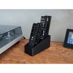 4 Gözlü Kumanda Organizer Standı Uzaktan Kumanda Düzenleyici Tv Kumandalık Remote Control Holder - Siyah