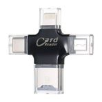 4 In 1 Card Reader Kart Okuyucu - Siyah