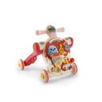 4 In 1 Multifunction Walker Pembe - Eğitici Bebek Aktivite Masası ve İlk Adım Yürüteç