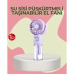 4 Kademeli Serinletici Su Buharlı El Vantilatörü - 001-Siyah