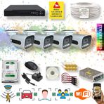 4 Kameralı Yapay Zekalı Gece Renkli Fullhd Kamera Seti 784w-104