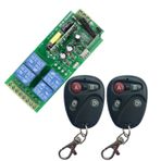 4 Kanal 110 V 220 VAC Kablosuz Uzaktan Kumanda Şalter Gerilim Çıkışı Radyo Işık Şalteri Motor Kontrolü