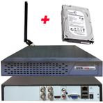 4 Kanal Wi-fi Ve 250 Gb Hdd'li 5 Mp H265+ Hıbrıt Araç, Insan Ve Yüz Tanımalı Xmeye Kayıt Cihazı