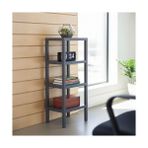4 Katlı Köşe Rafı | Banyo, Mutfak ve Kiler Için Yer Tasarruflu Organizer | Çok Amaçlı Plastik Raf | 4 Farklı Renk Seçeneği (38X29X100CM) (Gri) - Option-1 - Adaçayı Yeşili
