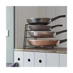 4 Katlı Metal Organizer Tava Rafı - 45 x 20 cm
