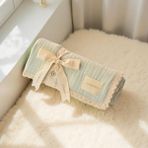 4 Katlı Muslin Bebek Battaniyesi - Mint Yeşili