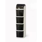 4 Katlı Slim Tekerlekli Düzenleyici Raf - 41X20x94,5 Cm Çok Amaçlı Mutfak Banyo Dolabı, Dar Alanlar İçin Tekerlekli Depolama Ünitesi