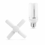 4 Kollu Katlanabilir LED Tavan Ampulü E27 Duy Uyumlu Yüksek Parlaklık Enerji Tasarruflu Modern Tavan Aydınlatma Armatürü Ev Ofis Yatak Odası Salon İçin4 Kollu Katlanabilir LED Tavan Ampulü E27 Duy Uyu