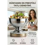 4 Lü Ayaklı Dondurma Tatlı Kokteyl Sunum Kasesi - Paslanmaz Çelik 14 cm 723027