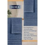4 Lü Banyo Havlusu Seti Dora Indigo - 70X140cm x2 / 50x90cm x2 - 70 x 140 cm