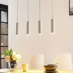 4 LÜ BEYAZ SIRALI MASA ÜSTÜ LEDLİ SARKIT AVİZE (EV İŞYERİ YADA CAFE) MYL003154