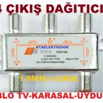 4 LÜ KABLO TV UYDU ANTEN ÇOKLAYICI SPLİTER-4 Lİ SPLİTTER ANTEN DAĞITICI - UYDU ÇOKLAYICI