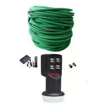 4 Lü Lnb+35 Metre Dış Ortam Yeşil Uydu Anten Kablosu +Hd Uydu Cihazı 4 Adet F Konnektörlü