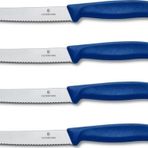 4 Lü Mavi Set 6.7832 11 Cm. Tırtıklı Küt Bıçak