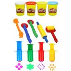 4 Lu Oyun Hamuru Kalibi Merdane Silindir Kesici Ve Enjektor Seti 9 Parca 1 Paket Okul Kres Ana Sinifi Etkinlik Okul Oncesi