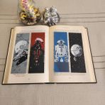 4 Lü Star Wars Kabartmalı Kitap Ayracı Seti 3D 3 Boyutlu Altındal Home