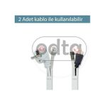 4 Metre (16X16MM) | Kendinden Yapışkanlı Kablo Kanalı | 4m (10 Adet x 40CM) | Kablo Gizleyici - Option-1 - 0 - Siyah