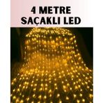 4 Metre Icicle Şelale Led Yılbaşı Perde Işık Sıcak Ambiyans FRTKGT25DYMUCZZZKSAÇAKLI4METREPERDELED-4