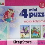4 Mini Puzzle Masal Kahramanları 2-3 Yaş Eolo Yayıncılık
