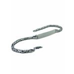 4 Mm Kral Zincir Kişiye Özel İsim Yazılır Künye 925 Gümüş Bileklik