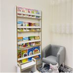 4 Natural 4 Raflı Çocuk Odası Için Keşfet & Öğren Kitaplığı - 4 Raflı Montessori Kitaplık Mdf Moder - Beyaz