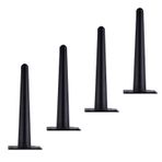 4 paket ayarlanabilir siyah Metal mobilya ayakları koni şekli masa ayakları kanepe TV dolabı sehpa yatak KitchenSupports 800kg 10cm72cm yükseklik aralığı