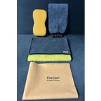 4 Parça Mikrofiber , Güderi Oto Yıkama Araç Kurulama Araba Temizleme Seti