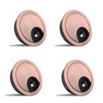 4 parçalı 60 mm Masa Kablo Grometleri, Bilgisayar Masası Metal Kablo Deliği, Masaüstü Kablo Düzenleyici için Yuvarlak Kablo Deliği Kapağı (Kırmızı)