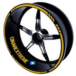 4 Parçalı Kesikli Jant Şeridi Sticker Reflektif & Floresan Renkler Çınar Extreme