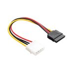 4 pin ıde molex erkek power to Sata 15 pin dişi power çevirici kablo 30 cm