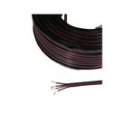 4 Pin Jst Elektrik Kablosu 4'lü Rgb Şerit Led Kablo 3x0,22mm Kalaylı %100 Bakır Kordon Kablo 100m