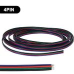 4 Pin Kordon Kablo 4X0.22MM Rgb Şerit LED Kablosu 4 Lü Jst Elektrik Kablosu Kalaylı Bakır Kablo 100 Metre