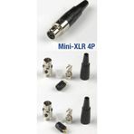 4 Pin Mini XLR Dişi Konnektör