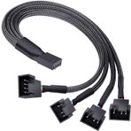 4 Pin Pwm Fan Kontrol Kablosu 4p Dişi 3+3+3+4p Erkek 4pinli Fan Uzatma Fan Çoklayıcı Pwm Kablo