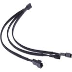 4 Pin Switch Fan Çoklayıcı Y Pwm Çoklayıcı Splitter Kablosu 3 Pin 3 Port 4303